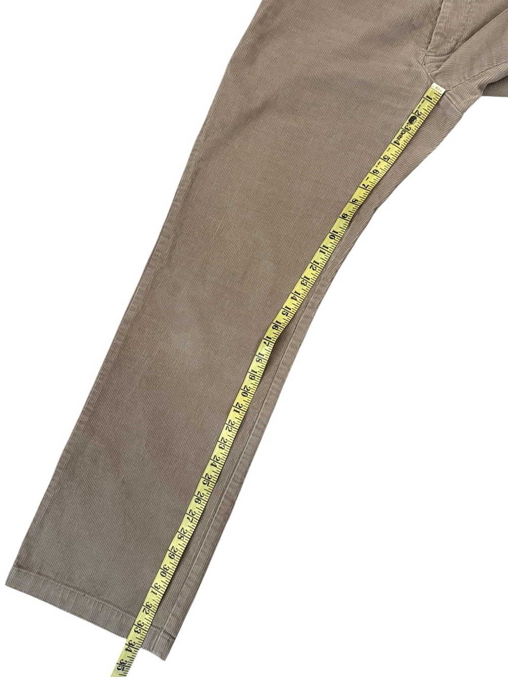 Vineyard Vines Wide Wale Corduroy Club Pants Tan Beige All Cotton 34x34 Shep Ian - Picture 15 of 15